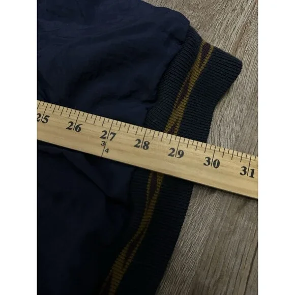 Vtg Holloway Jacket Mens XXL Blue Pullover Aztec Trim Water Resistant - Picture 3 of 7